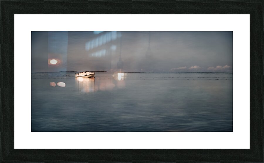 Maritime Melancholy: Shipwrecked Serenity Picture Frame print