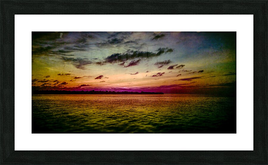 Serenitys Palette: Florida Keys Sunset Picture Frame print