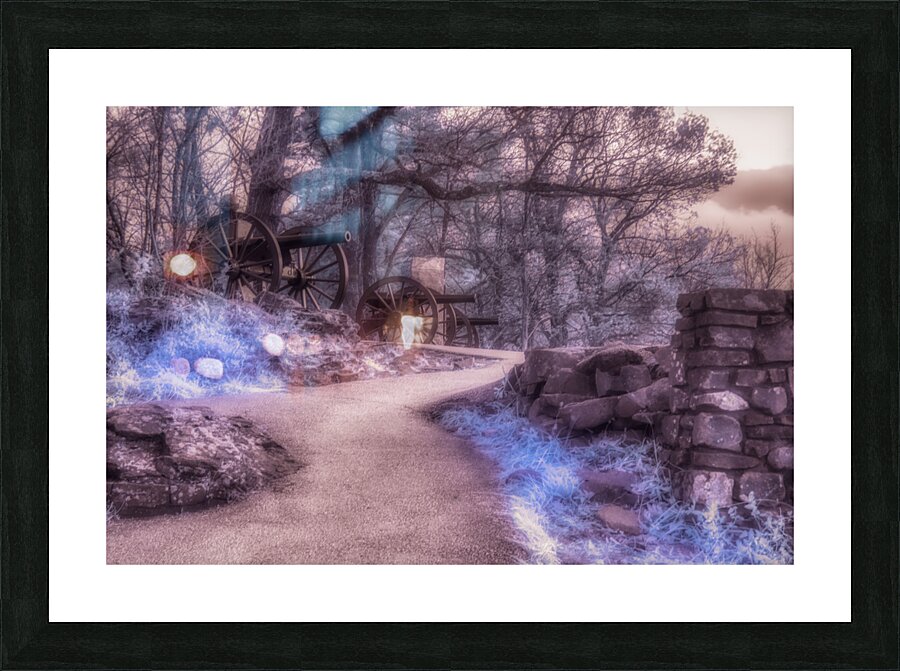 Ethereal Echoes: A Cannons Dream Picture Frame print