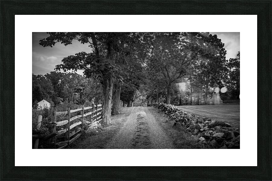 Path of Serenity: A Gettysburg Farm lane Impression et Cadre photo