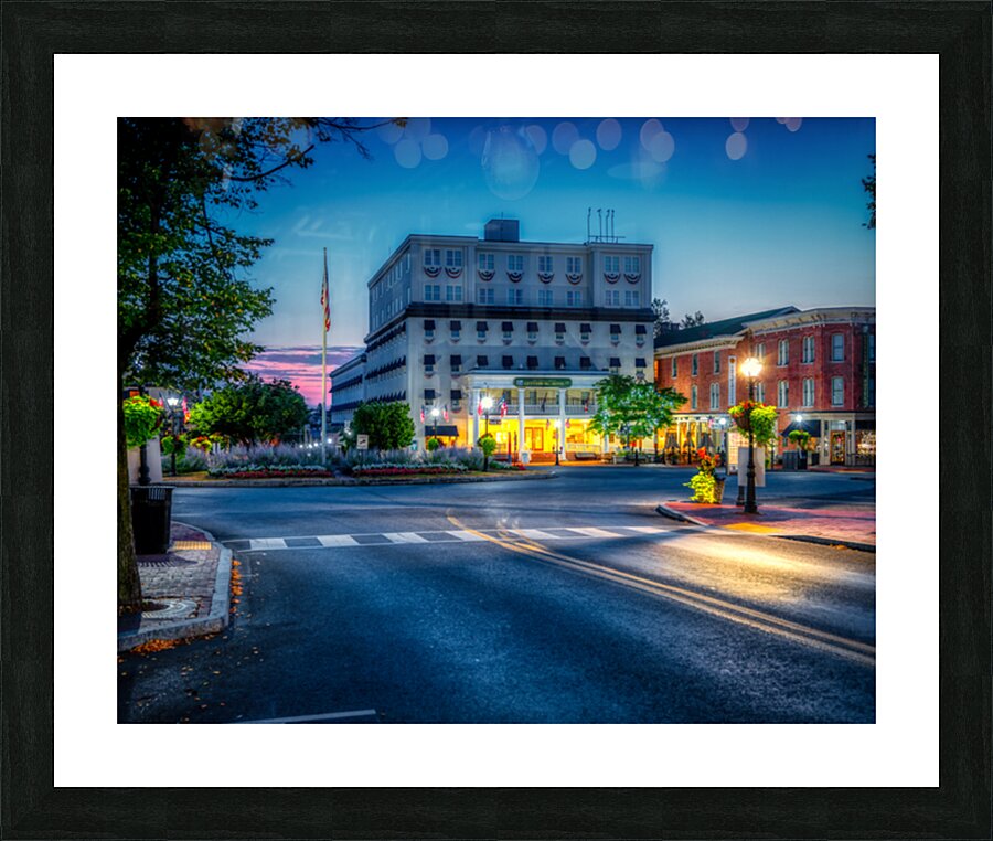 Blue Hour Charm in Historic Gettysburg  Impression et Cadre photo