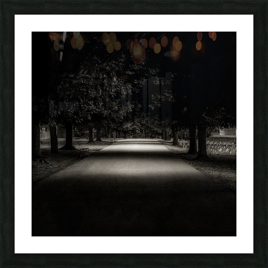 Shadows of Remembrance: Gettysburg National Cemetery  Picture Frame print