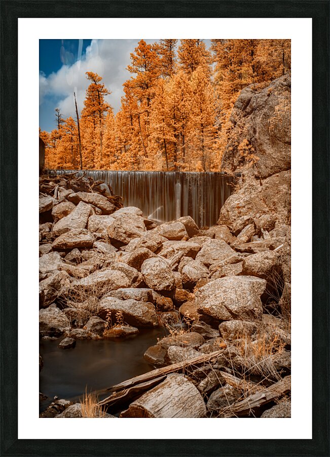 Infrared Elegance: Unveiling the Enchanting Grace Coolidge Creek Picture Frame print