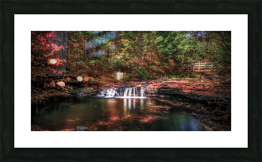 Autumn Symphony: A Serene Day at Ricketts Glen State Park Impression et Cadre photo