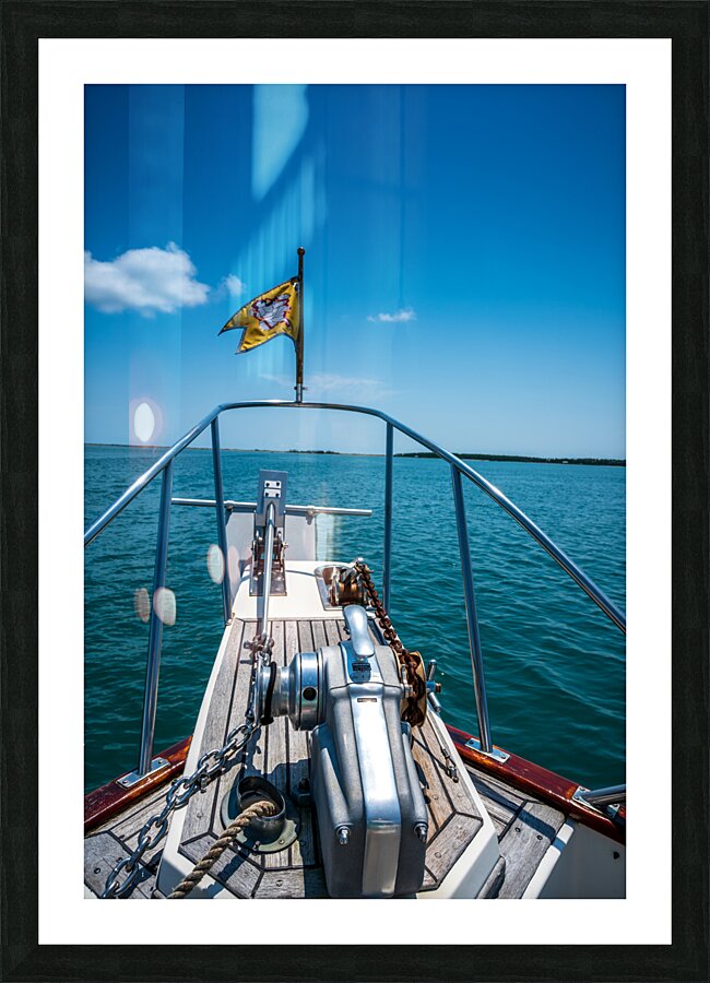 Lighthouse Adventures: A 12-Hour Cruise Through Beauforts Water Picture Frame print