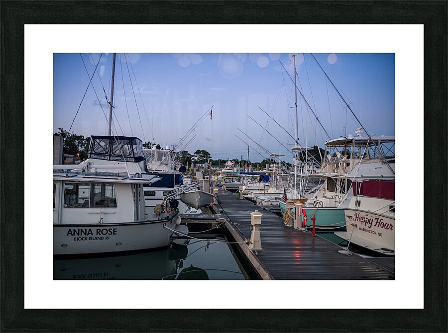 Wharfside Whispers: A Photo Chronicle of Beauforts Charm Picture Frame print