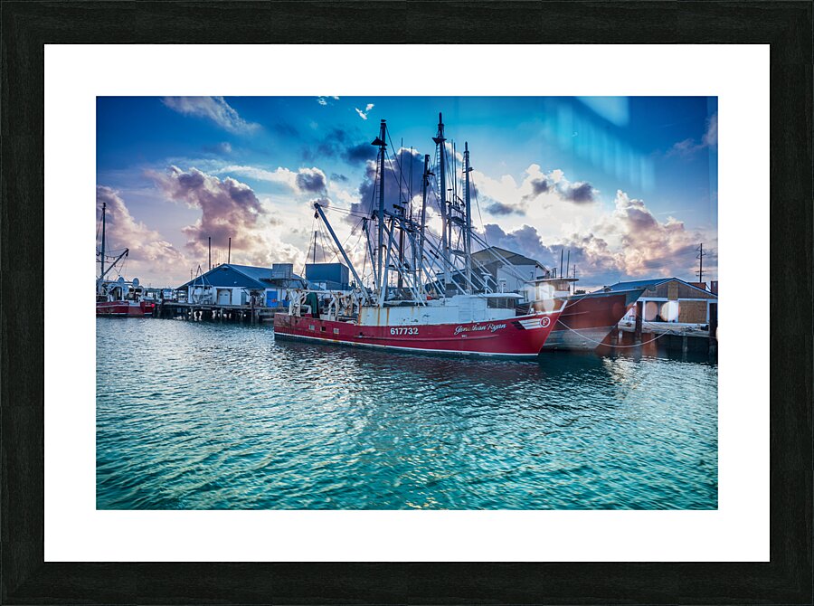 Shrimpers Rest: A Dockside Tale of a Coastal Catcher Picture Frame print