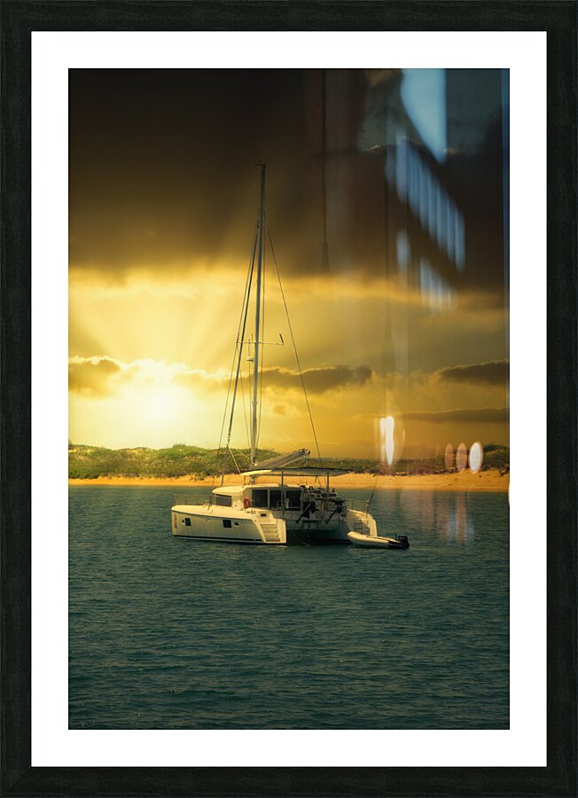 Oceanic Odyssey: Our Love Story in Beauforts Waves Picture Frame print