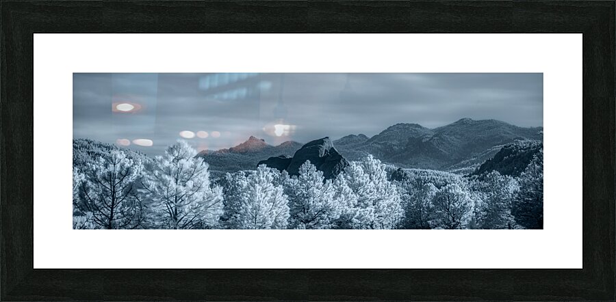 Vista Views: A Distant Gaze from Mount Rushmore Picture Frame print