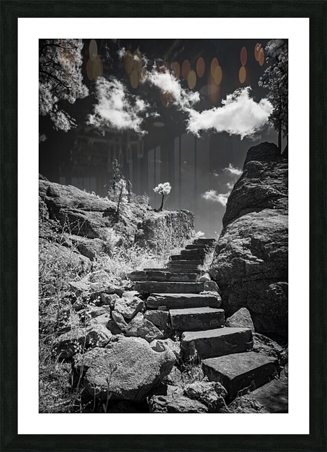 Stairway to Tranquility: Sylvan Lake Picture Frame print