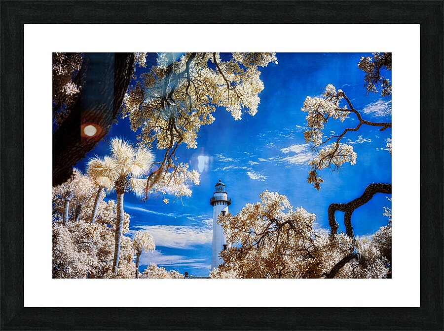 Whispers of Light: Saint Simons Lighthouse Enchantment Picture Frame print