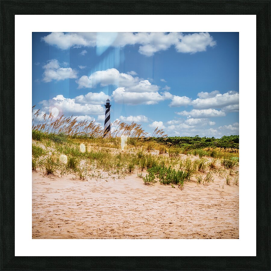 Whispers of Light: Distant Hatteras Lighthouse Picture Frame print