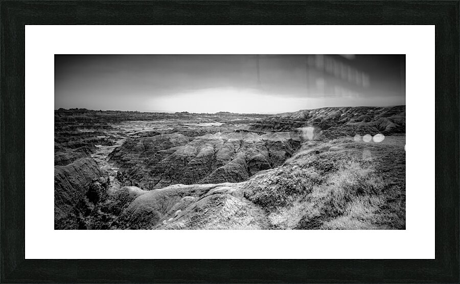 Shadows of the Earth: Echoes of the Badlands White River Picture Frame print