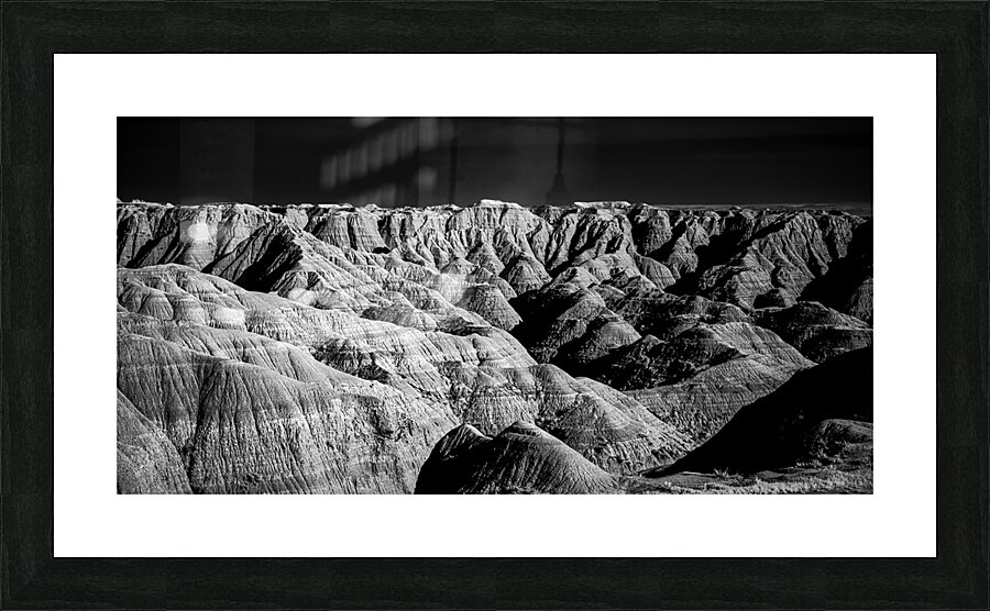 Shadows of the Earth: Ethereal Shadows of the Badlands Impression et Cadre photo
