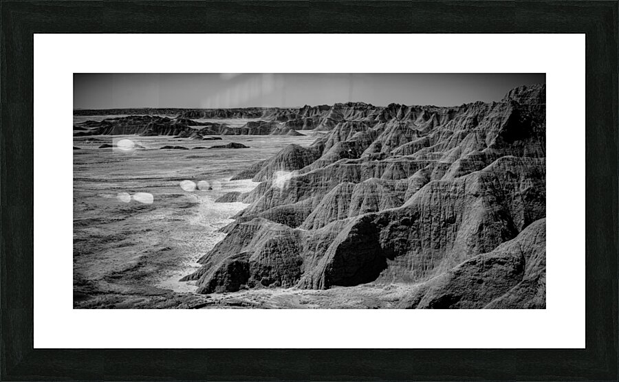 Shadows of the Earth: Badlands Edge Picture Frame print