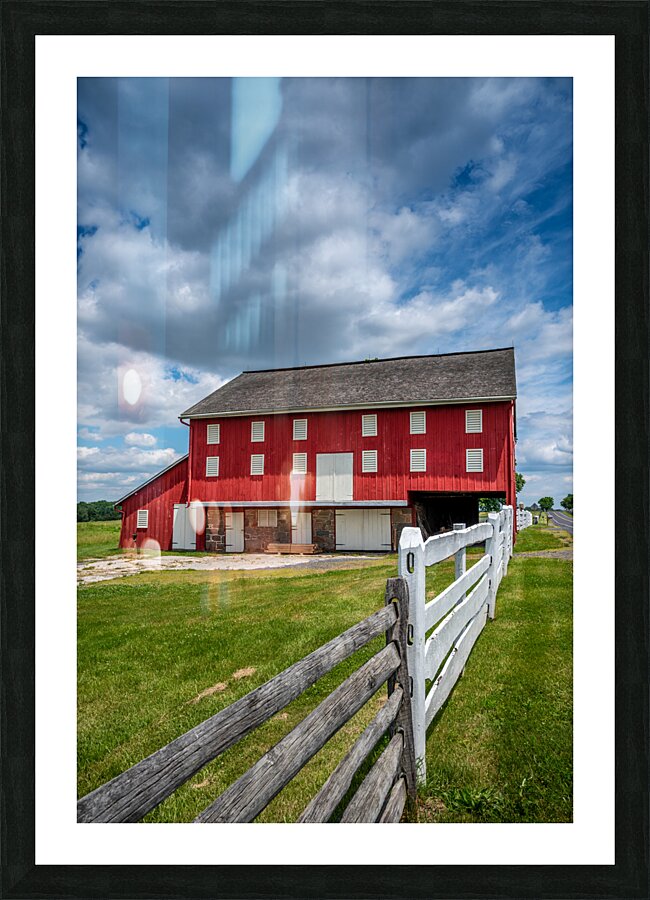 The Sherfy Barn: Rustic Red Retreat Picture Frame print