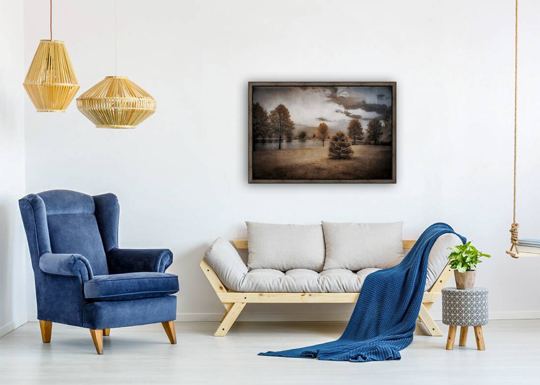 Moonlight Dreaming by the Lake  Reproduction