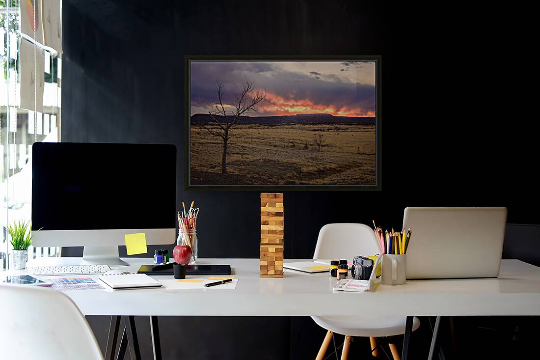 Heavens Blaze: Sunset Symphony in NM Reproduction