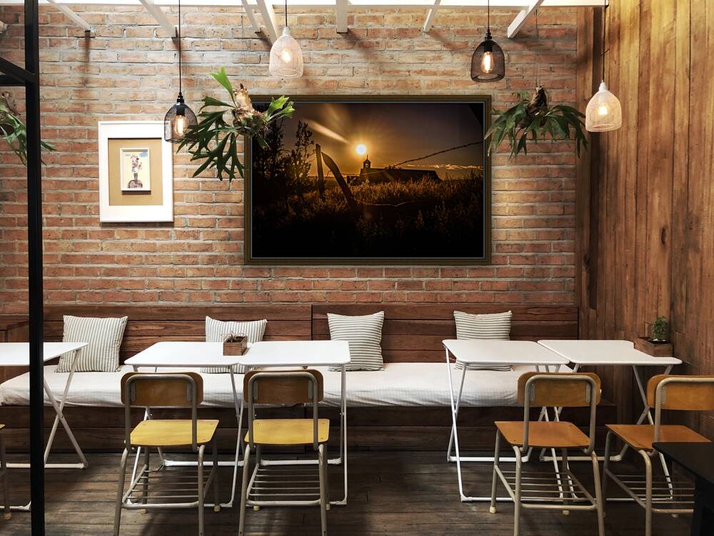 Sun-Kissed Harmony Along Rustic Lines Reproduction