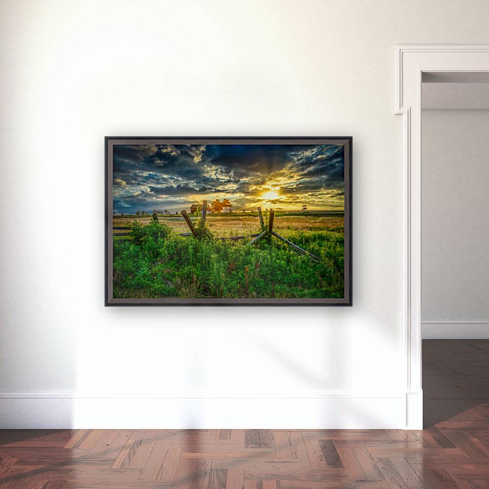 Fenceline sunset Reproduction