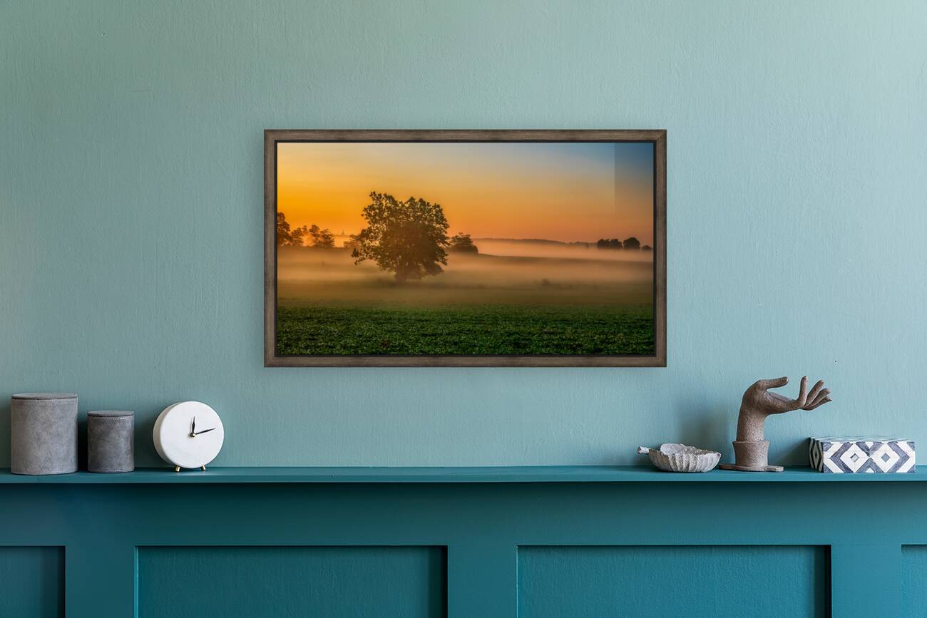 Dawns Embrace: Morning Tranquility at Gettysburg Reproduction