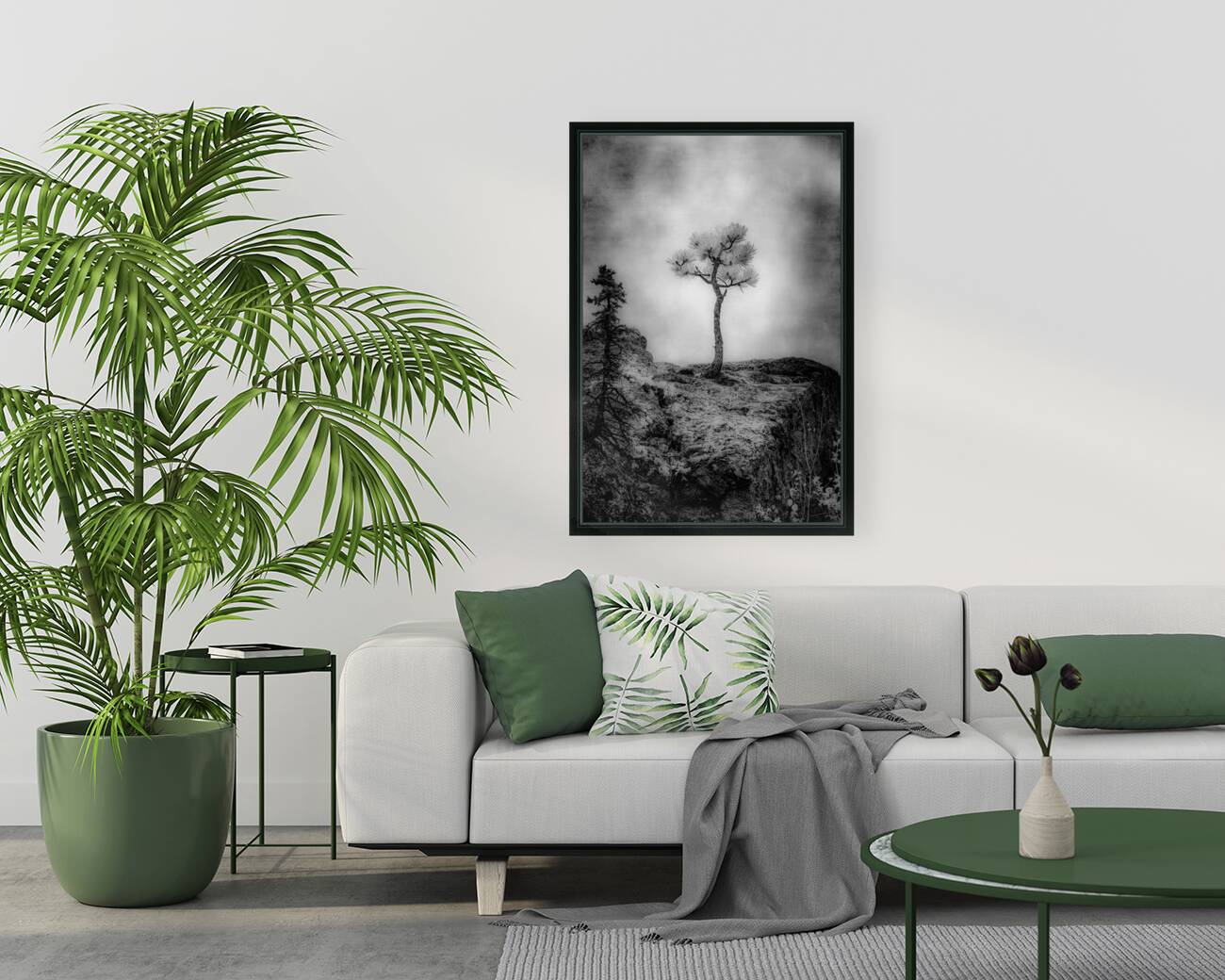 Serene Sylvan Lake: Alone on the Hill Reproduction