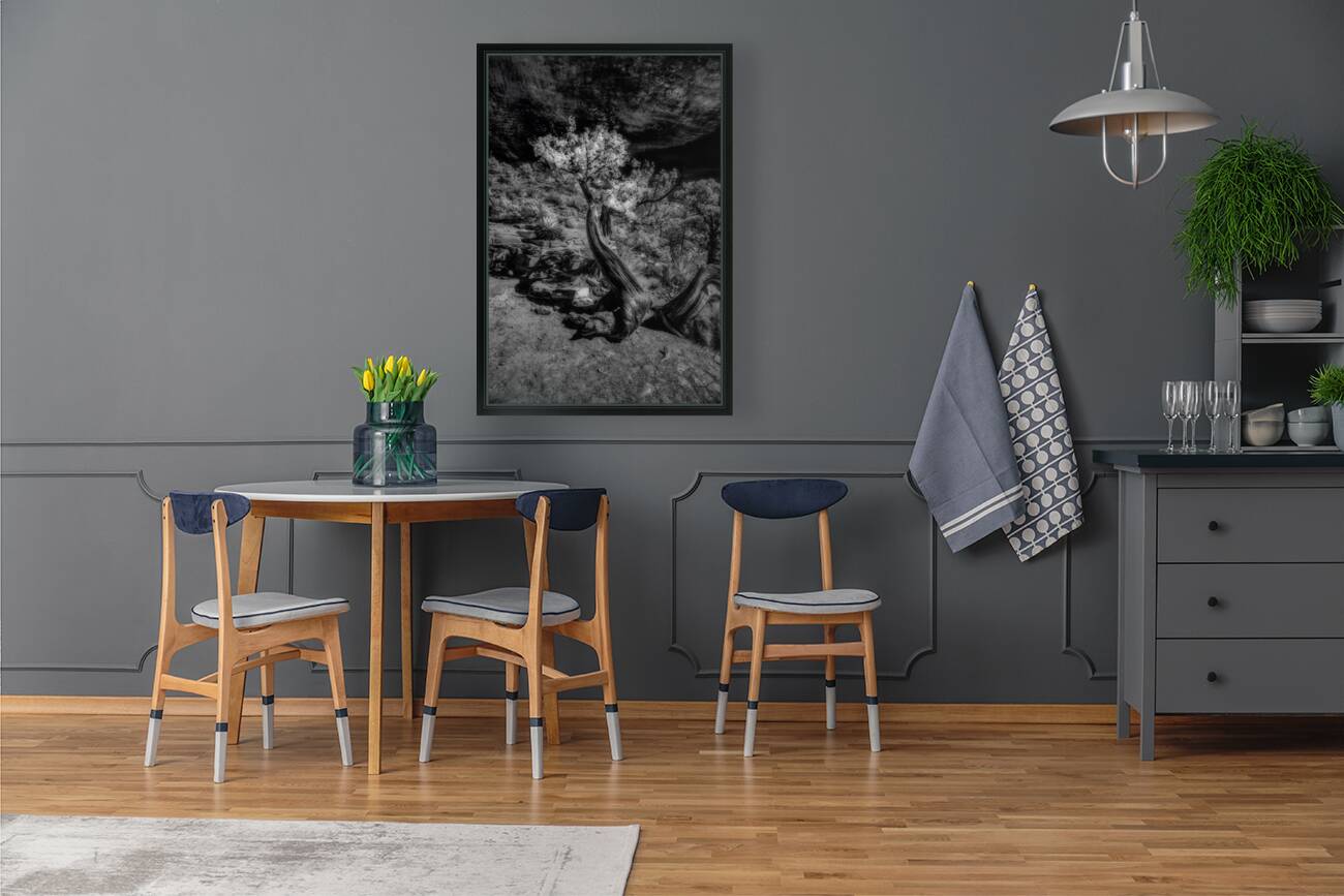 Twisted Elegance Beneath Stark Skies Reproduction