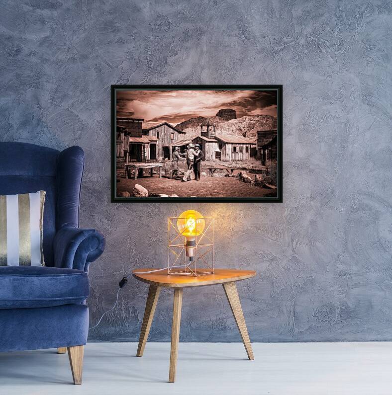 Sepia Dreams of Rustic Encounters Reproduction