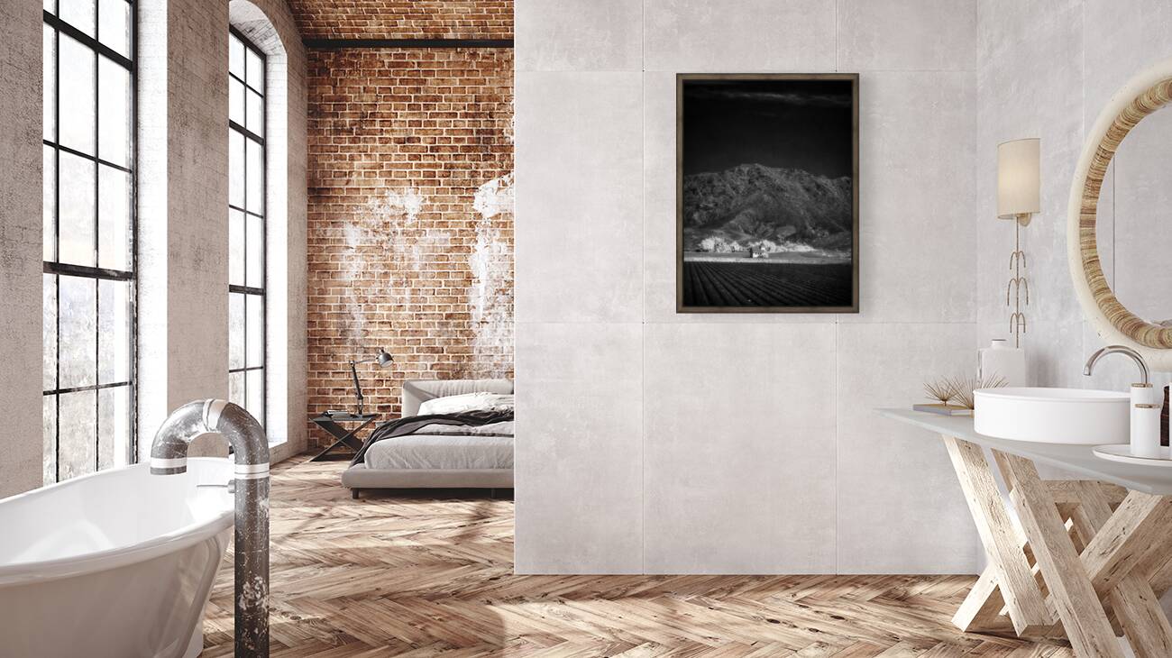 Church in Desert Tapestry Reproduction