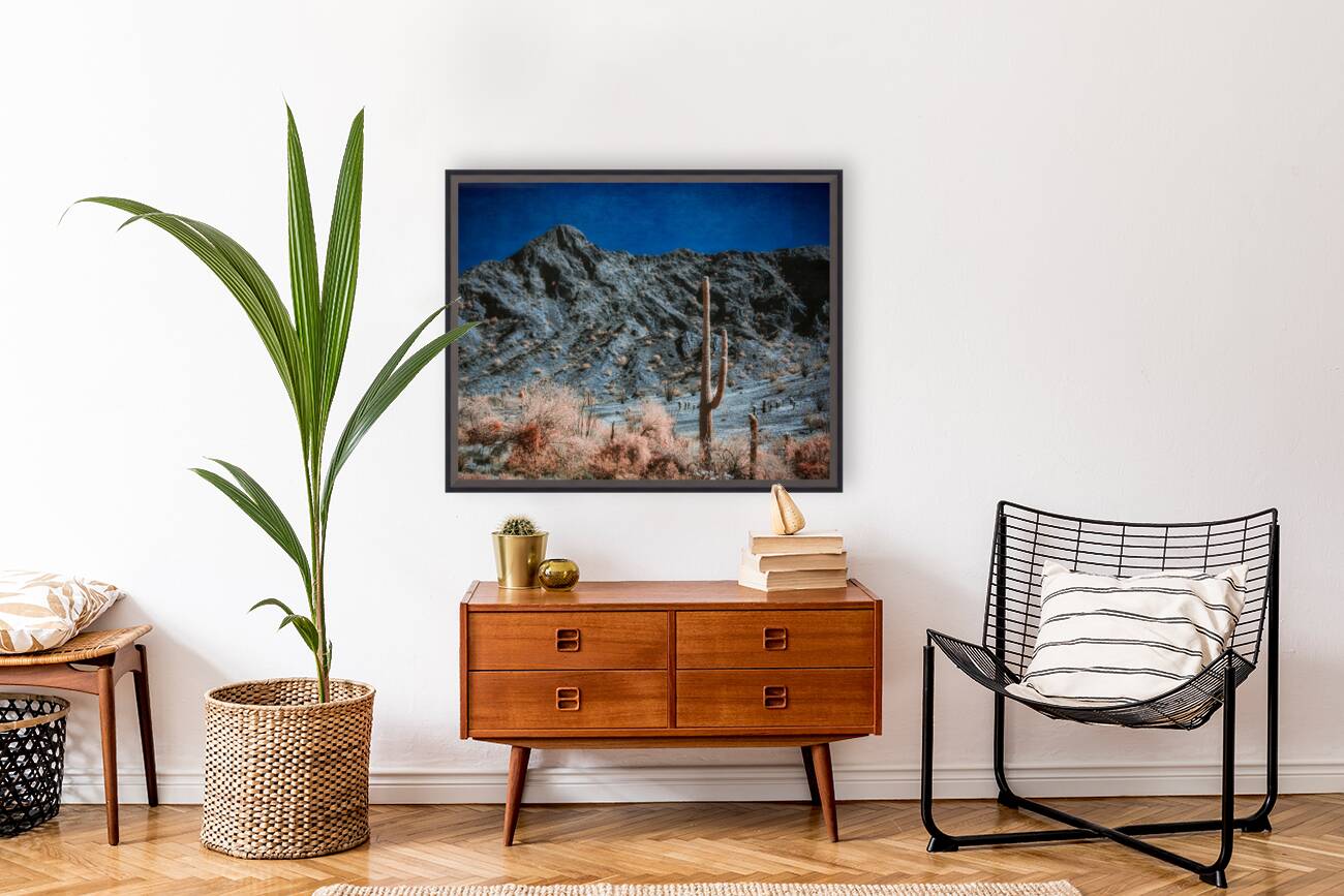 Surreal Desert in Blush and Indigo Reproduction