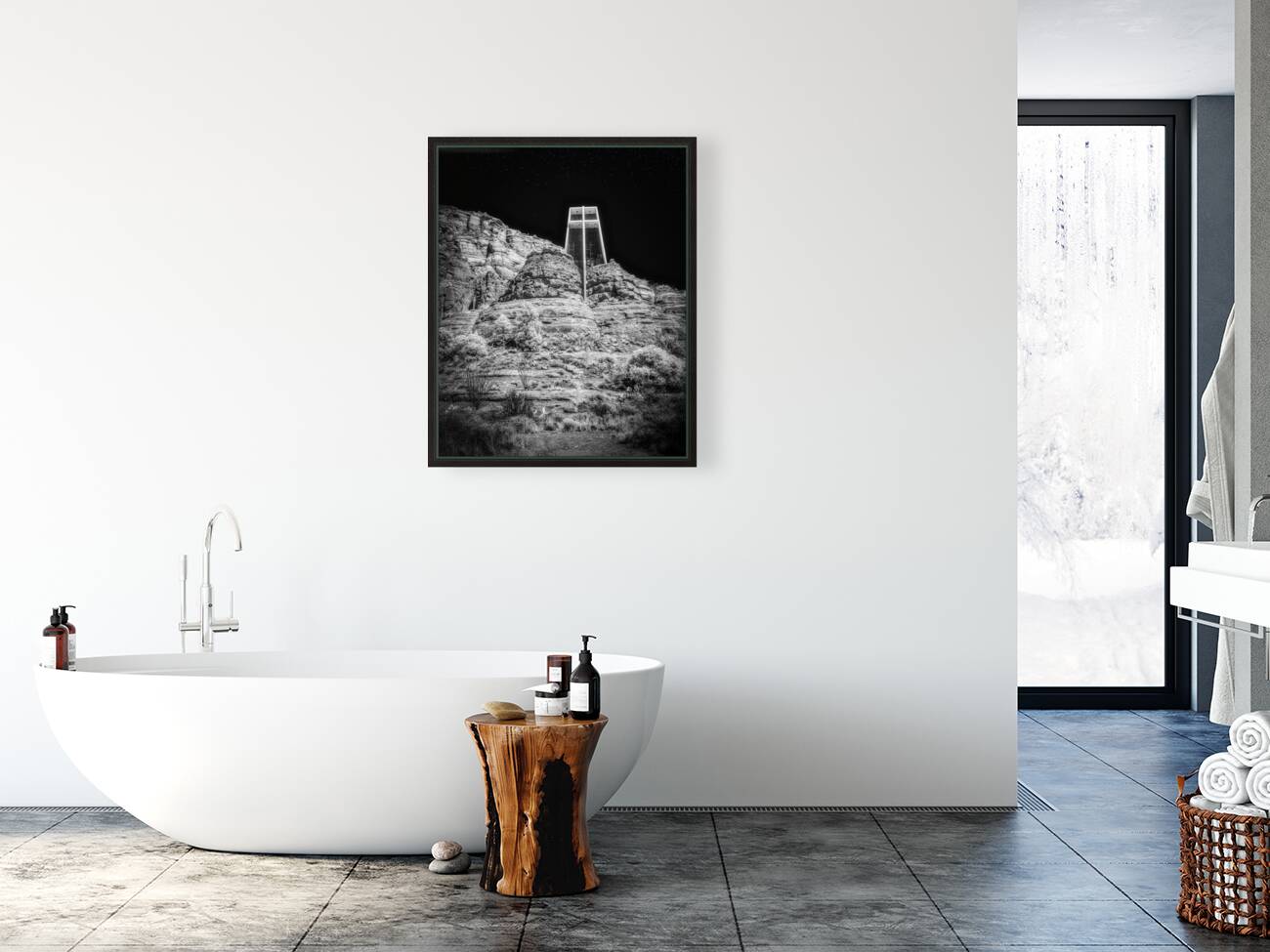 Surreal Stillness in Sacred Shadows Reproduction