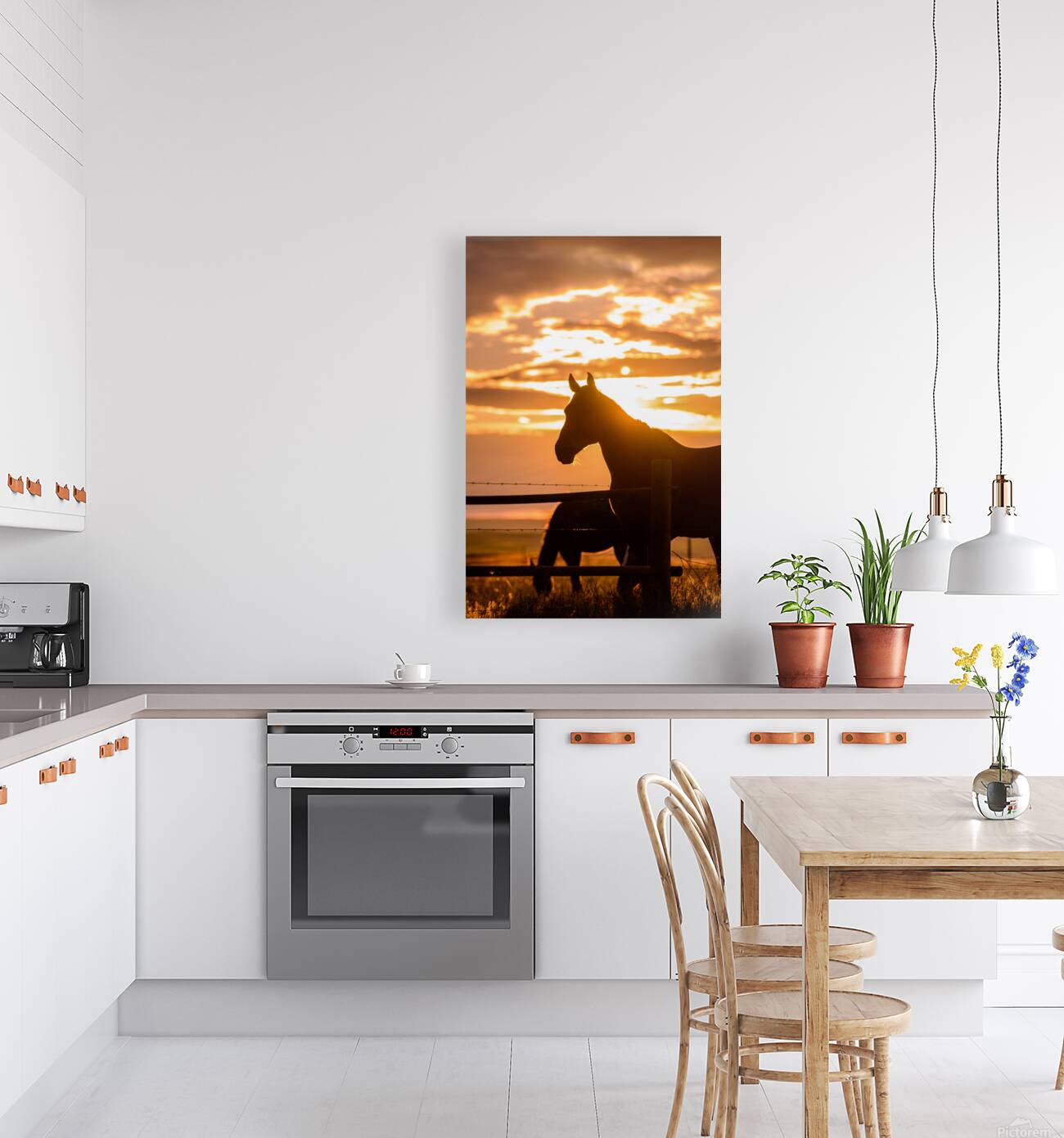 Sunset Silhouette: Portrait of Ernie Reproduction