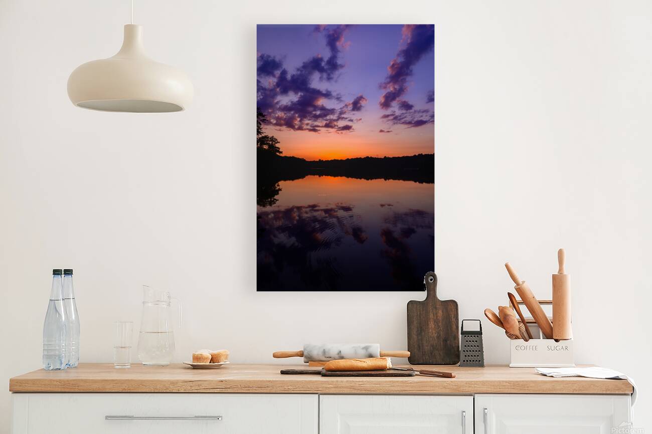 Enchanted Horizon: Capturing the Magic of Sunset at Killens Pond Reproduction