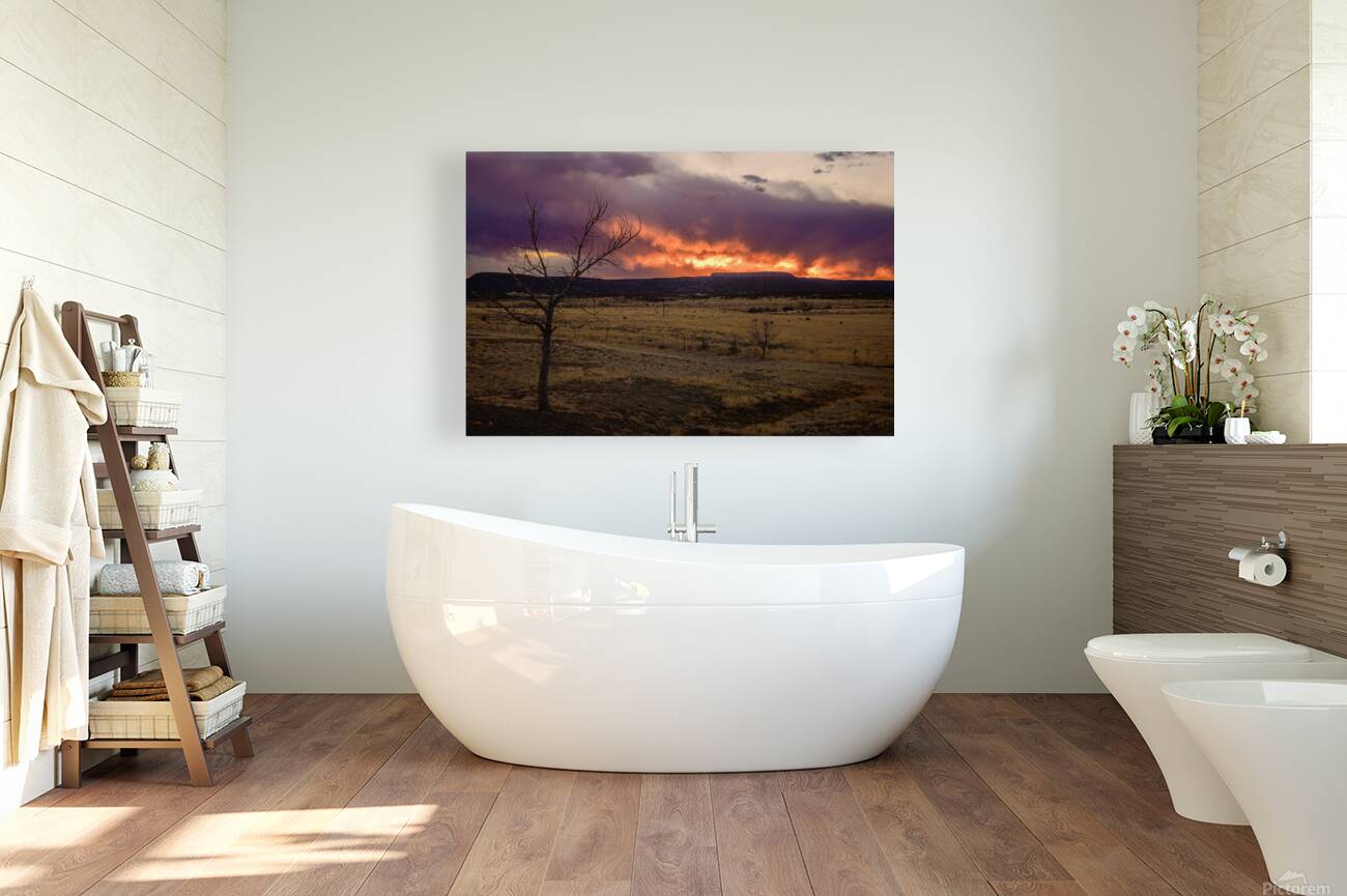 Heavens Blaze: Sunset Symphony in Cold Beer New Mexico Reproduction