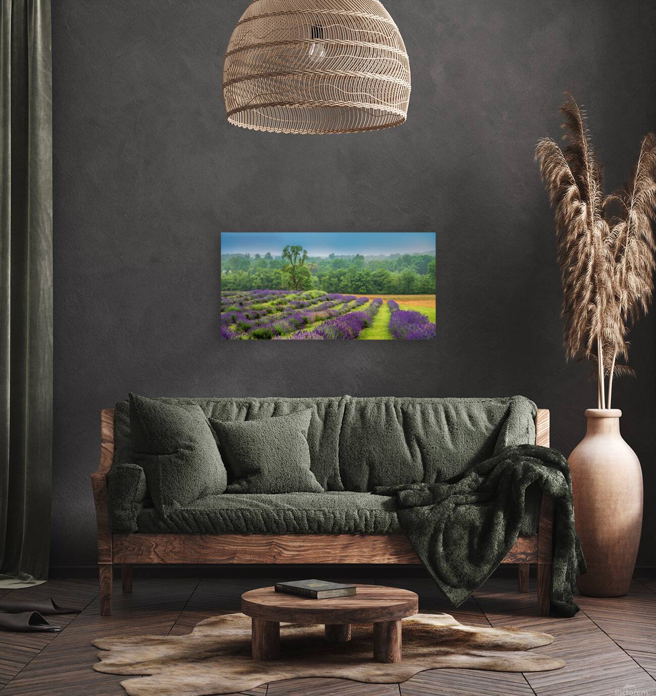 Provence Dreams in Purple and Green Reproduction