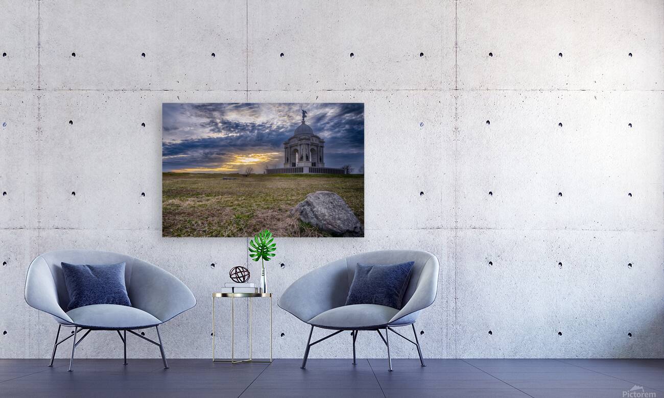 Pennsylvania Monument Sunset Reproduction