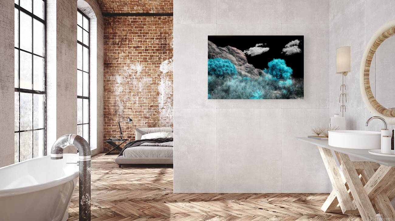 Majestic Rock Wall: Exploring Garden of the Gods Blue Mountain Reproduction