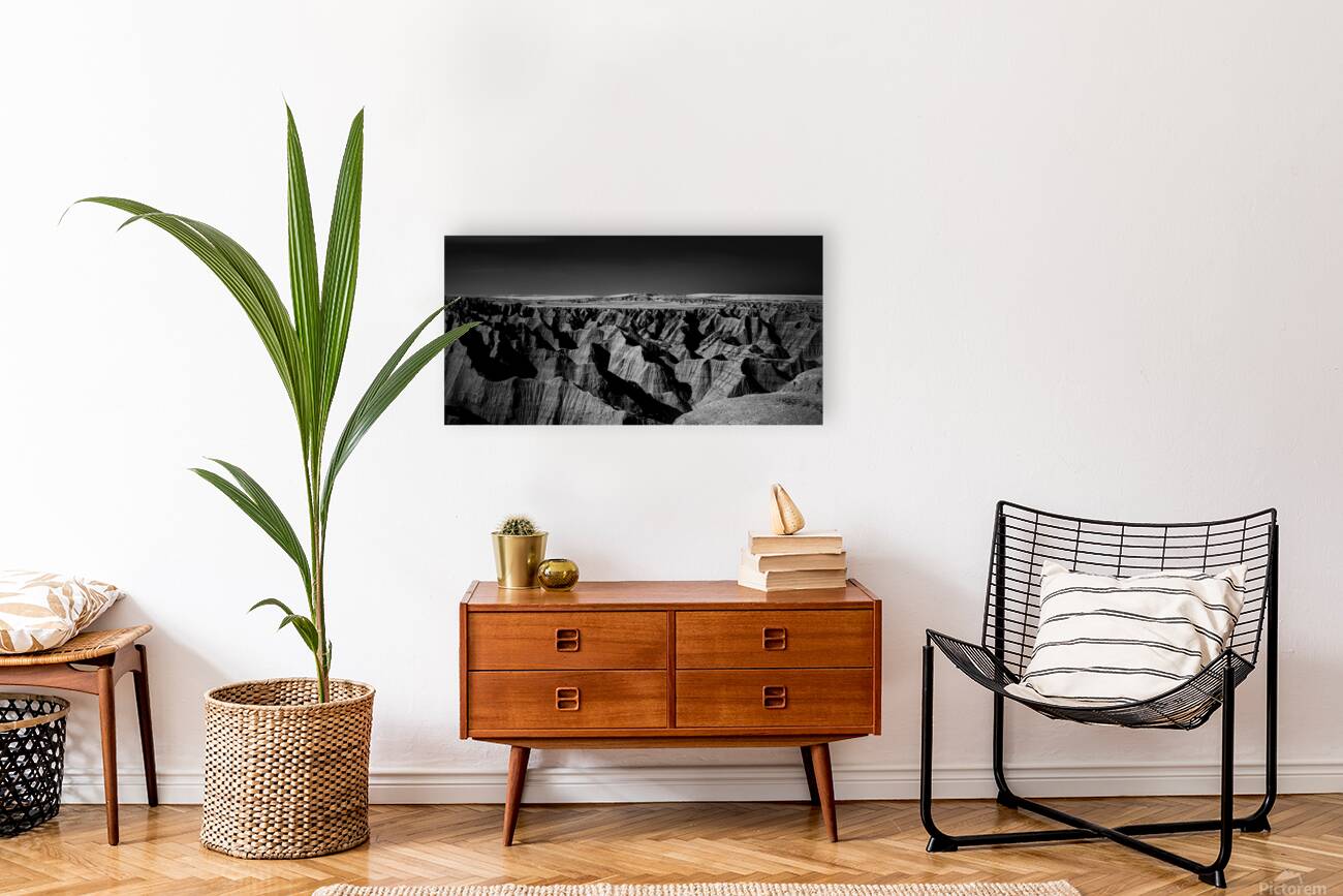 Shadows of the Earth:  A Badlands Vista Reproduction