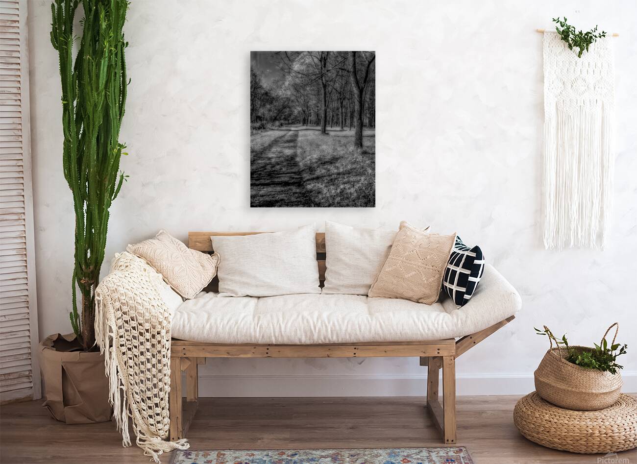 Enchanted Pathways: A Monochrome Overture Reproduction