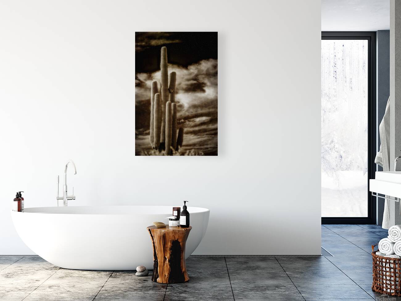 Majesty in Sepia Skies Reproduction