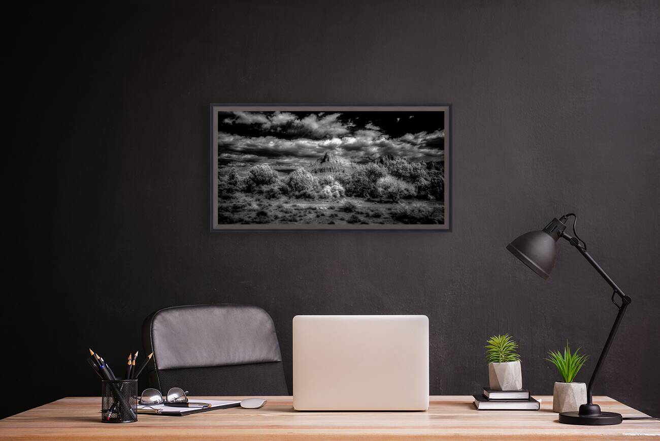 Timeless Elegance of Deserted Peaks Reproduction