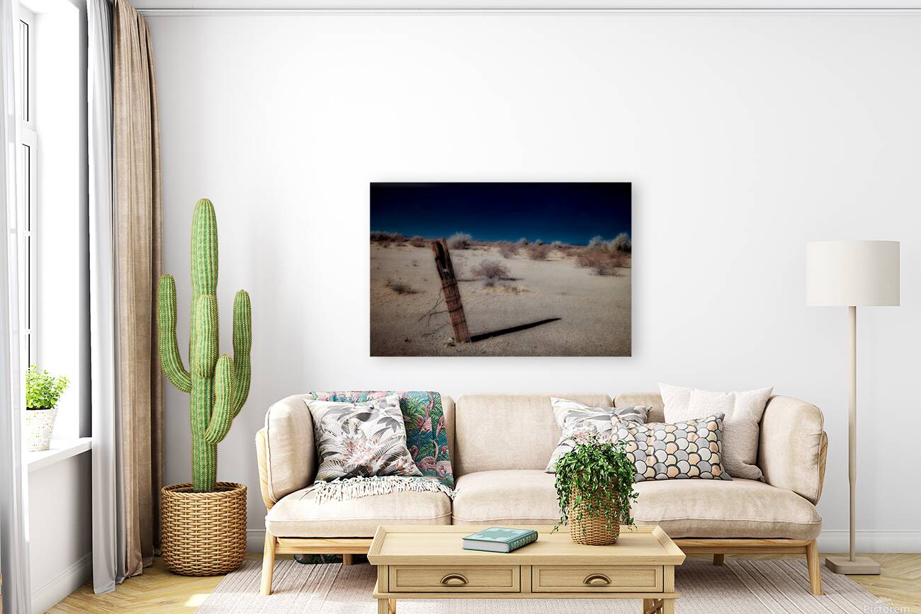 Bareness Framed in Blue Contrasts Reproduction