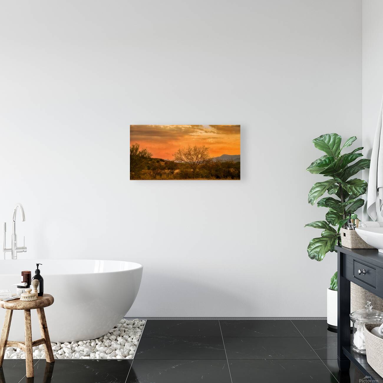 Eternal Calm of  Desert Hues Reproduction