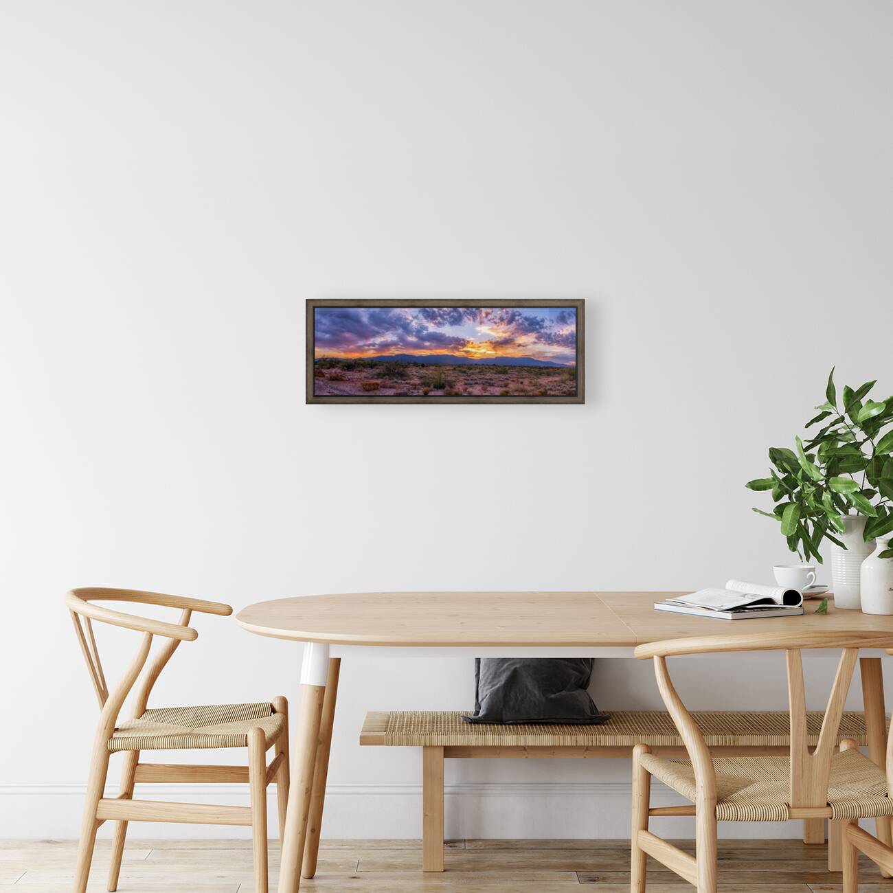 Sunset Tapestry Over Arid Plains Reproduction