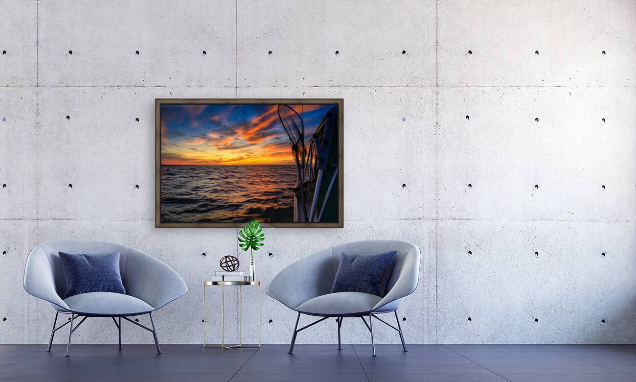 Sailing into Octobers Glow: A Maritime Adventure on the Waves Reproduction