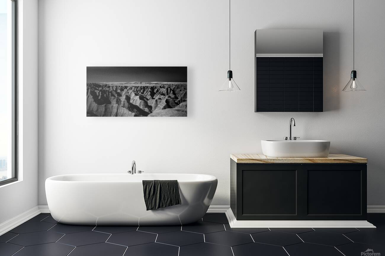 Shadows of the Earth:  A Badlands Vista Reproduction