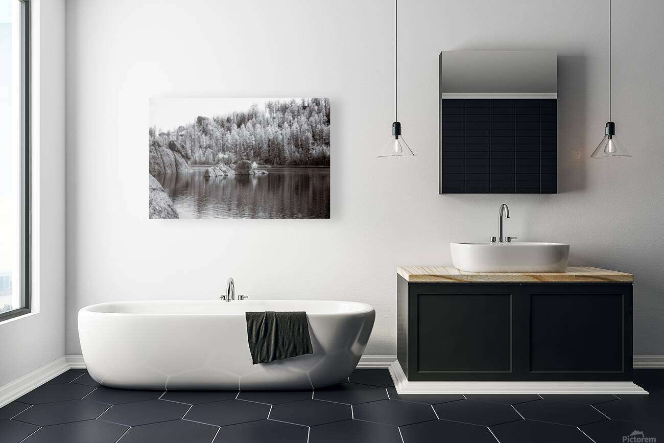 Majestic Pine Island: Capturing Sylvan Lakes Beauty Reproduction