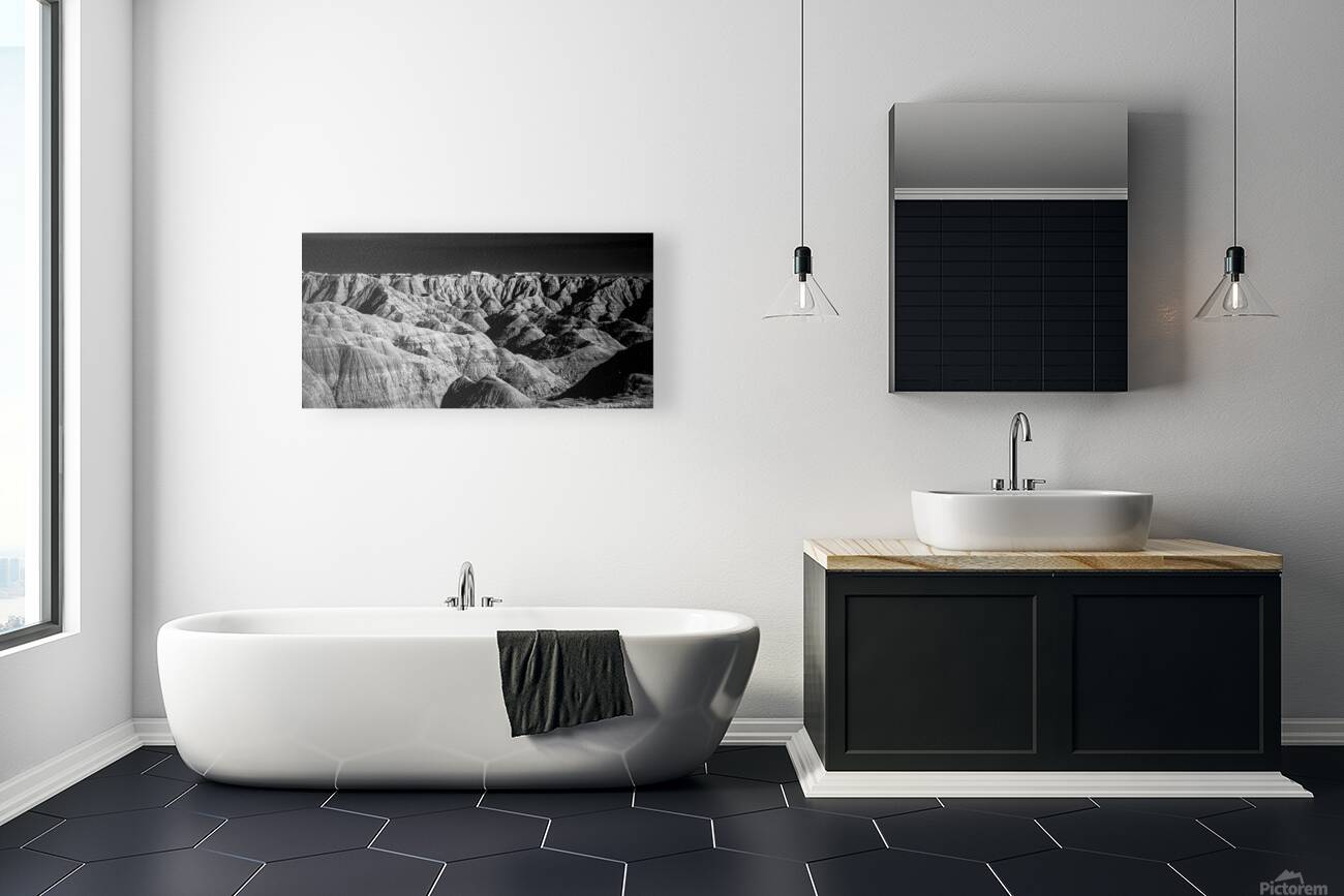 Shadows of the Earth: Ethereal Shadows of the Badlands Reproduction