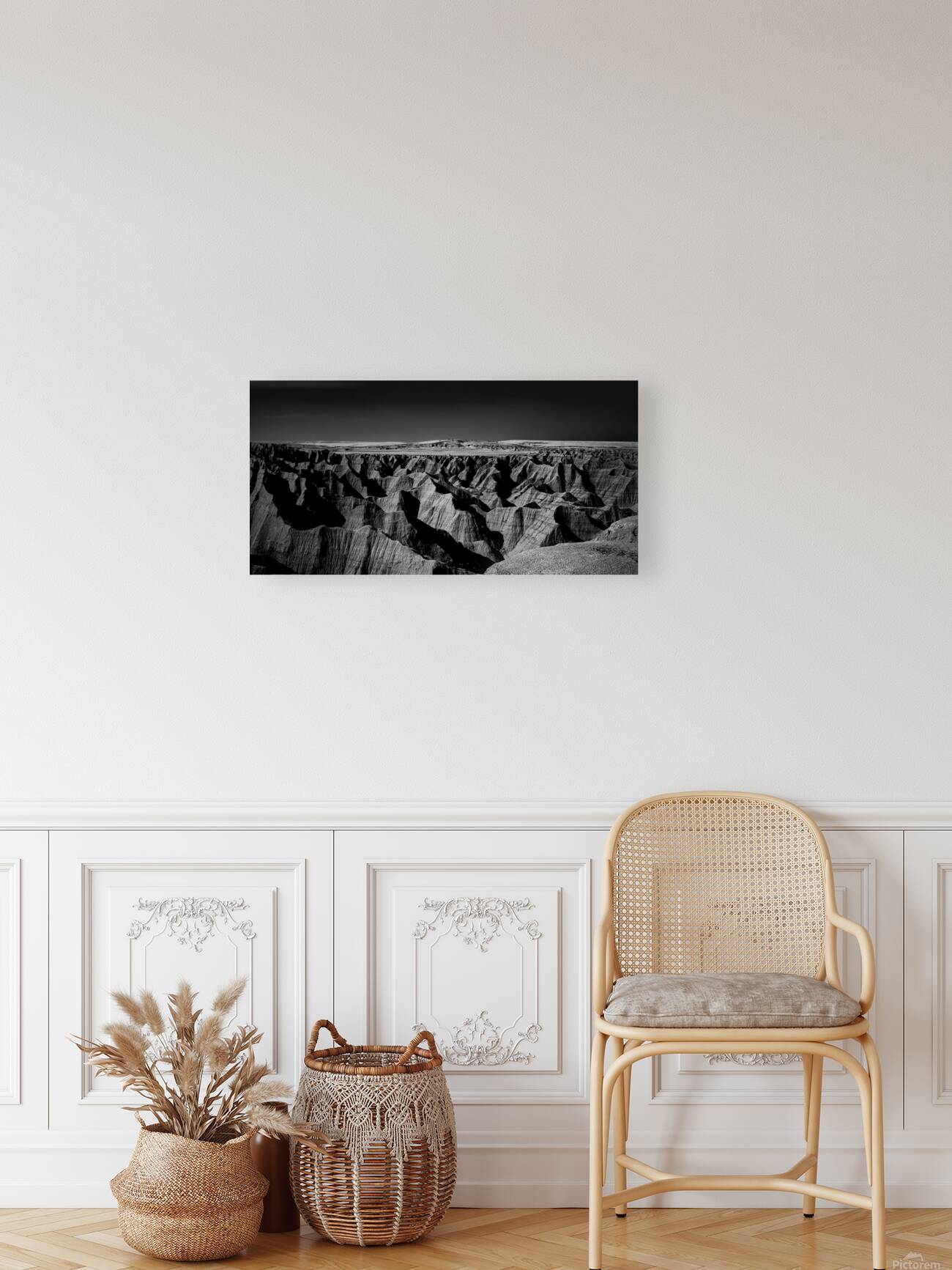 Shadows of the Earth:  A Badlands Vista Reproduction