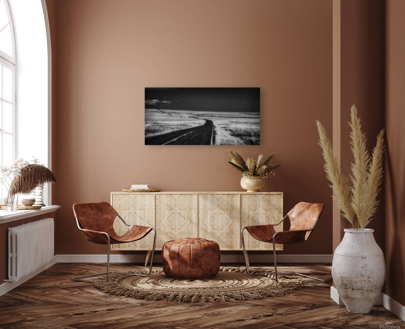 Long Black Road Reproduction